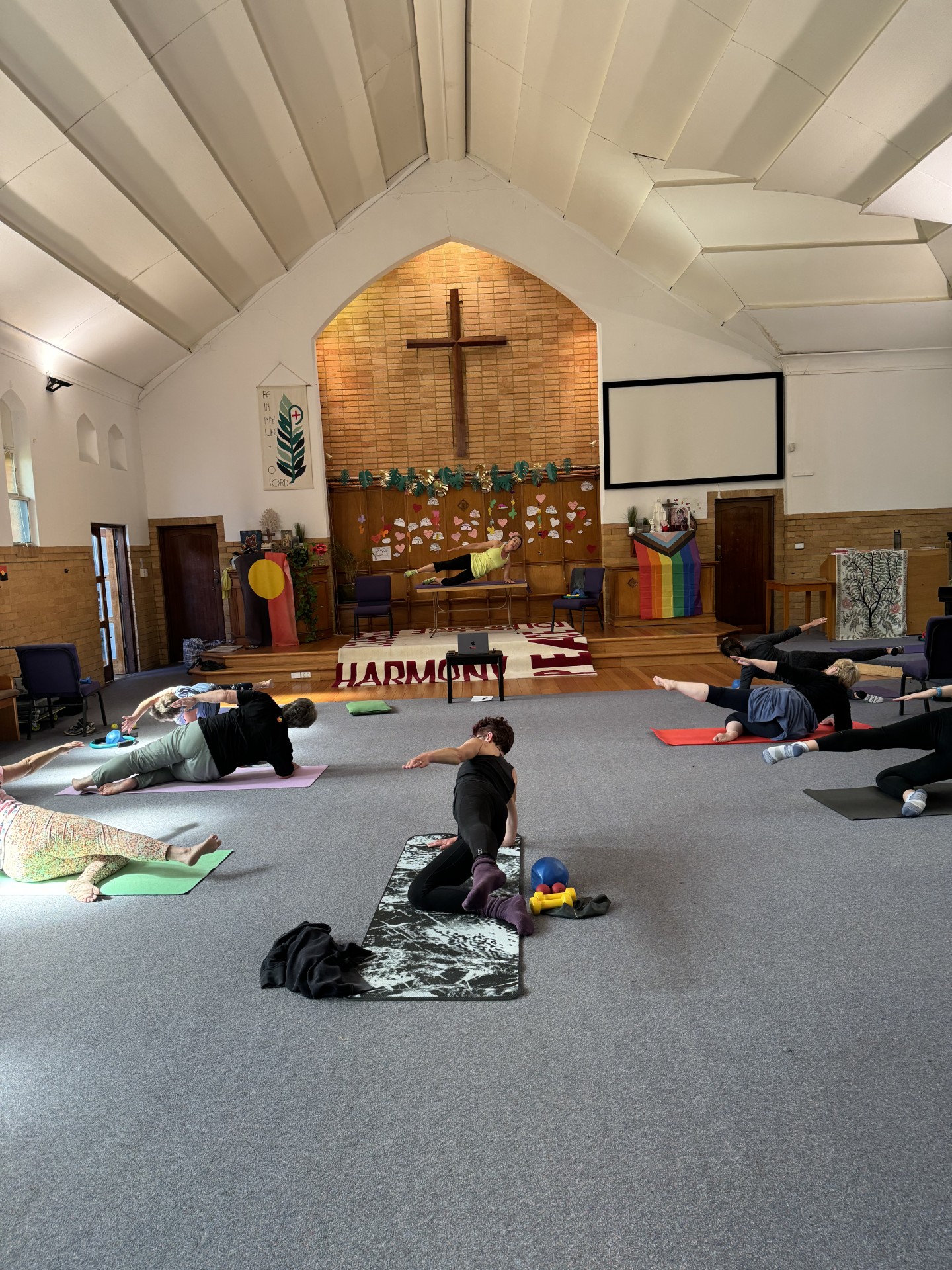 Pilates Class in action