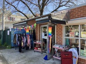 View of the Gateway Op Shop from Gilles St carpark